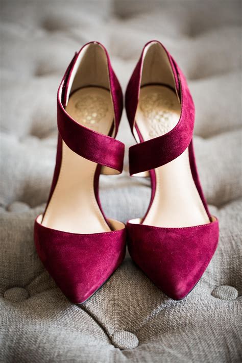 burgundy shoes
